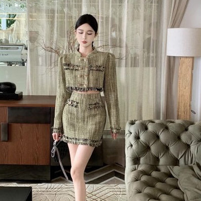 LD 102/78 Terezia Tweed Set Blazer+Skort Fairlady 135