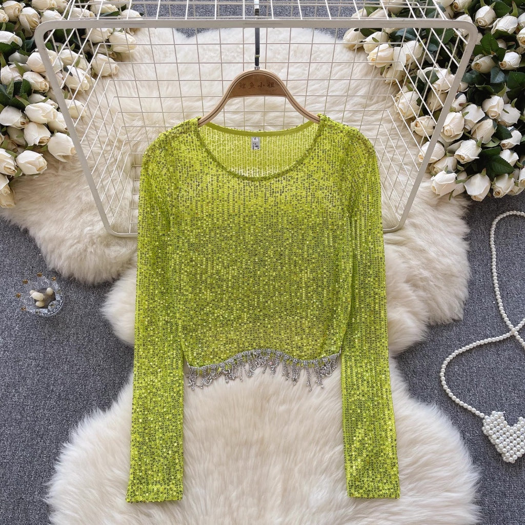 LD 84-94 Karly Sequin Top