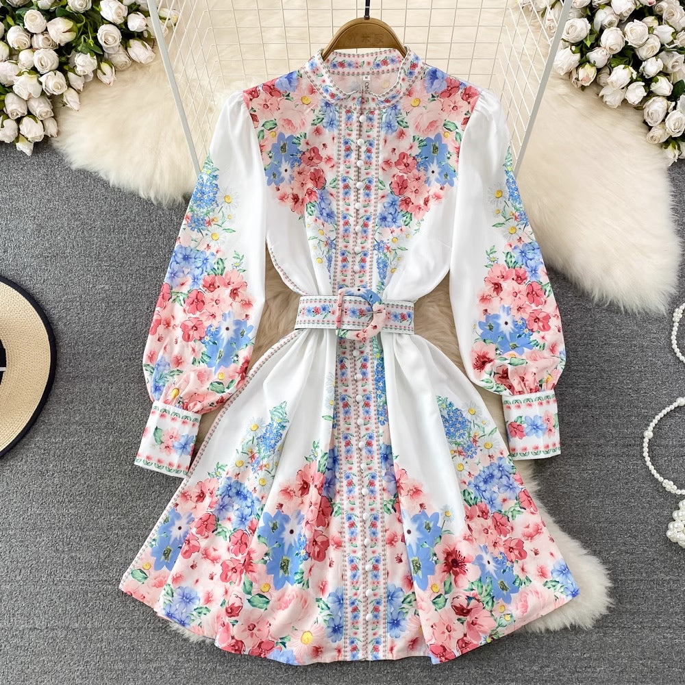 LD 98 Naruko White Floral Dress ZM Fairlady 148