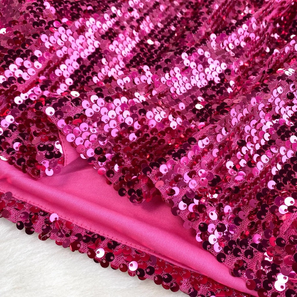 [READY STOCK] Eve Sequin (Fuchsia) Party Shorts Korea Pesta Wanita Korean Style Premium Fairlady_id 10/07