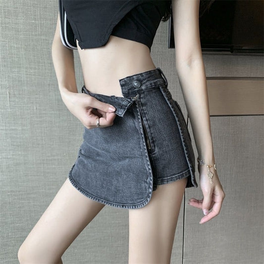 LP 66 Lise BLACK Denim Shorts Jeans Fairlady 136