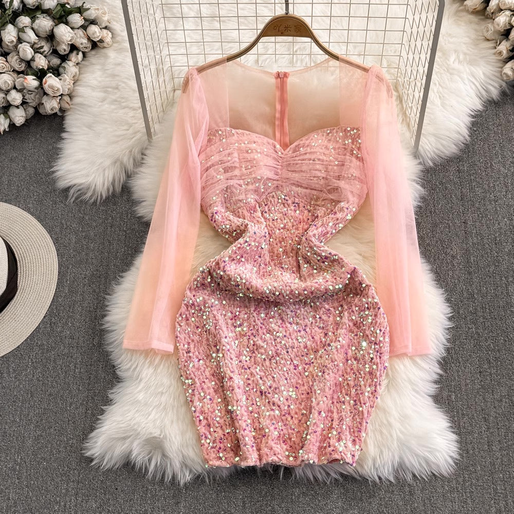 [READY] LD 78-88 Marva Sequin Mini Dress