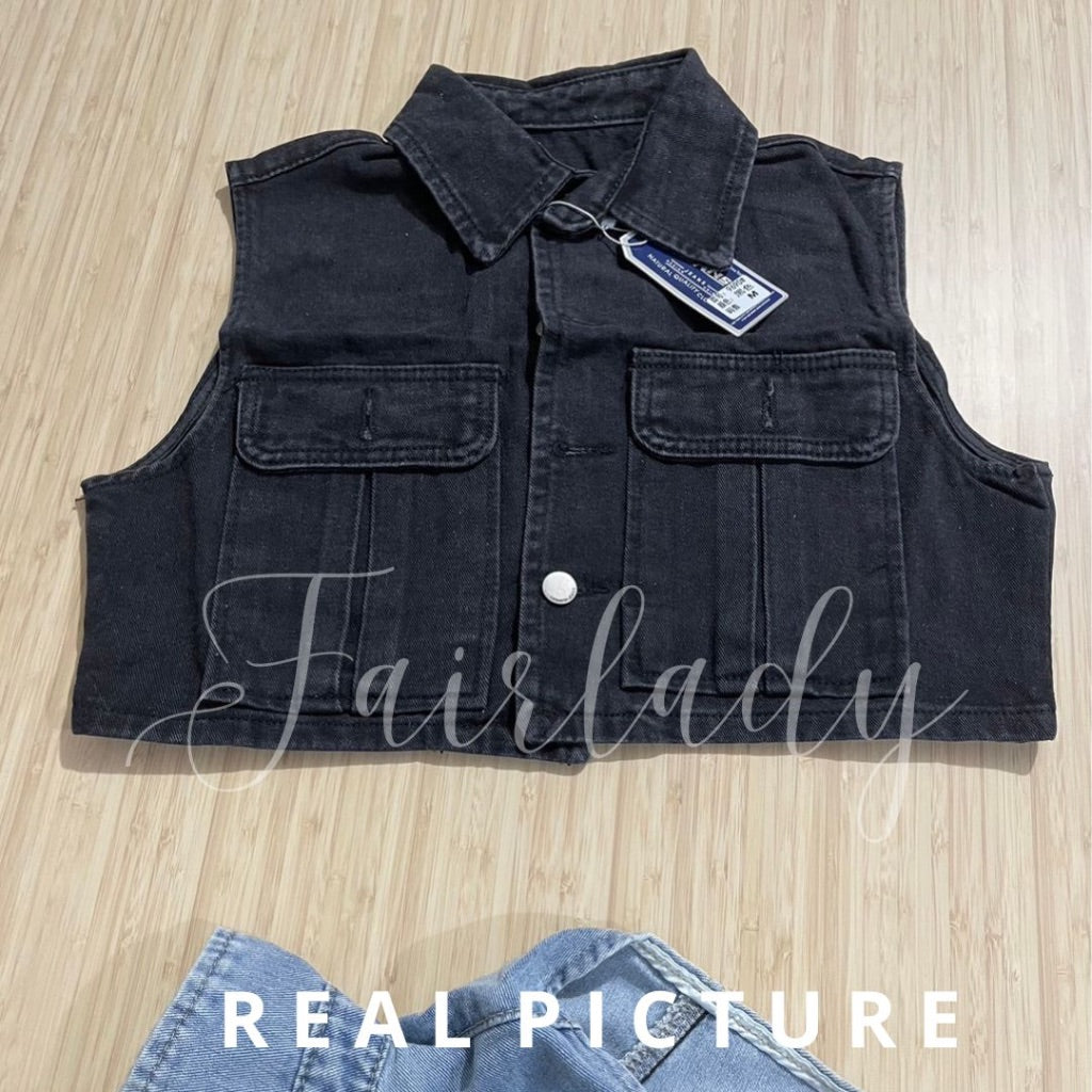 LD 96 Nika Denim Crop Top Vest Fairlady 136