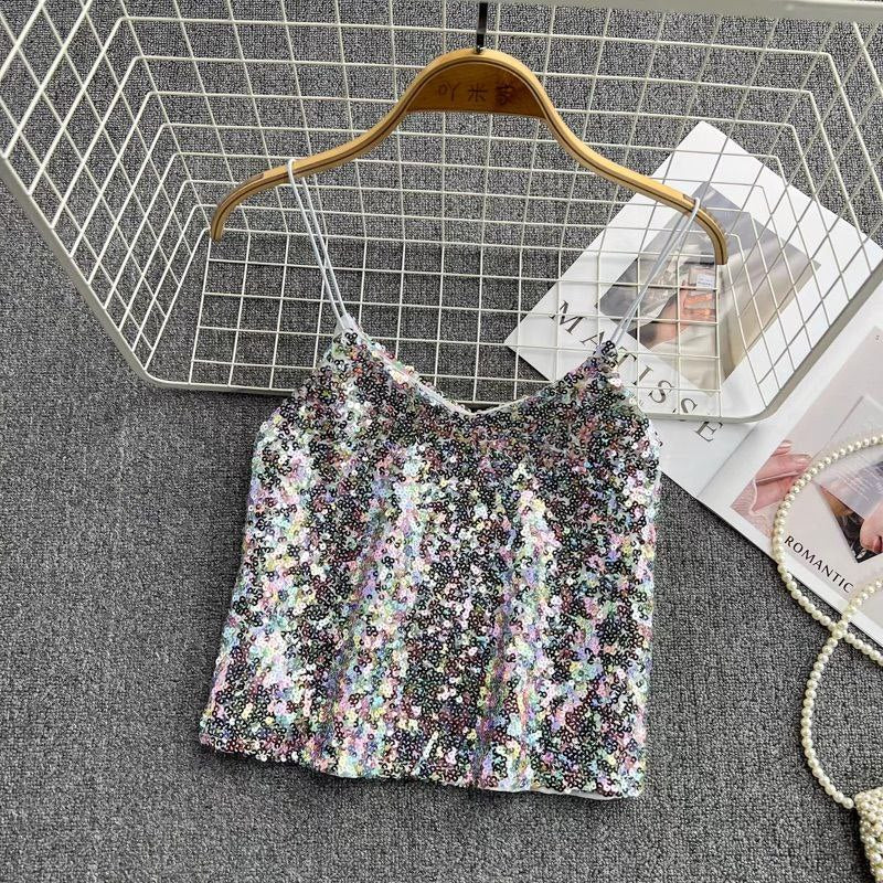 [READY STOCK] LD 88-100 Starla Sequin Party Tank Top Korean Style Premium Fairlady_id 05/08