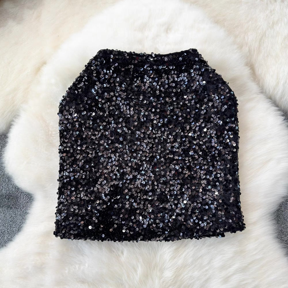 [READY] LP 76-78 Maisie Sequin Mini Skirt