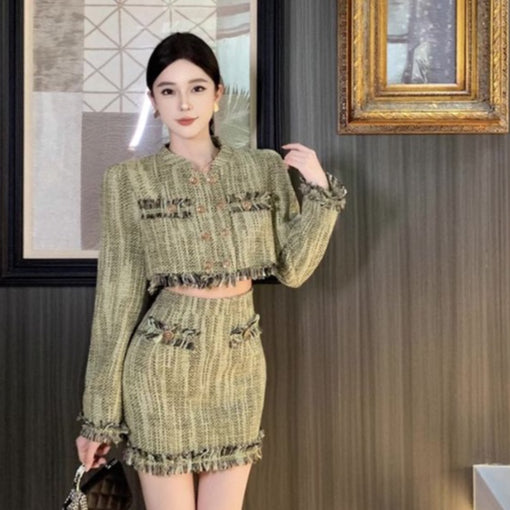 LD 102/78 Terezia Tweed Set Blazer+Skort Fairlady 135