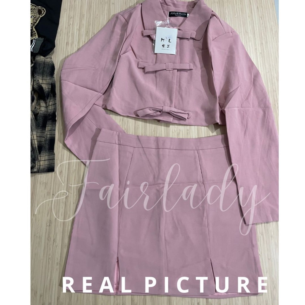 LD 98/76 Abby Dusty Pink Set Blazer+Skirt Fairlady 166