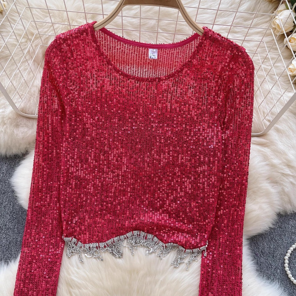 LD 84-94 Karly Sequin Top