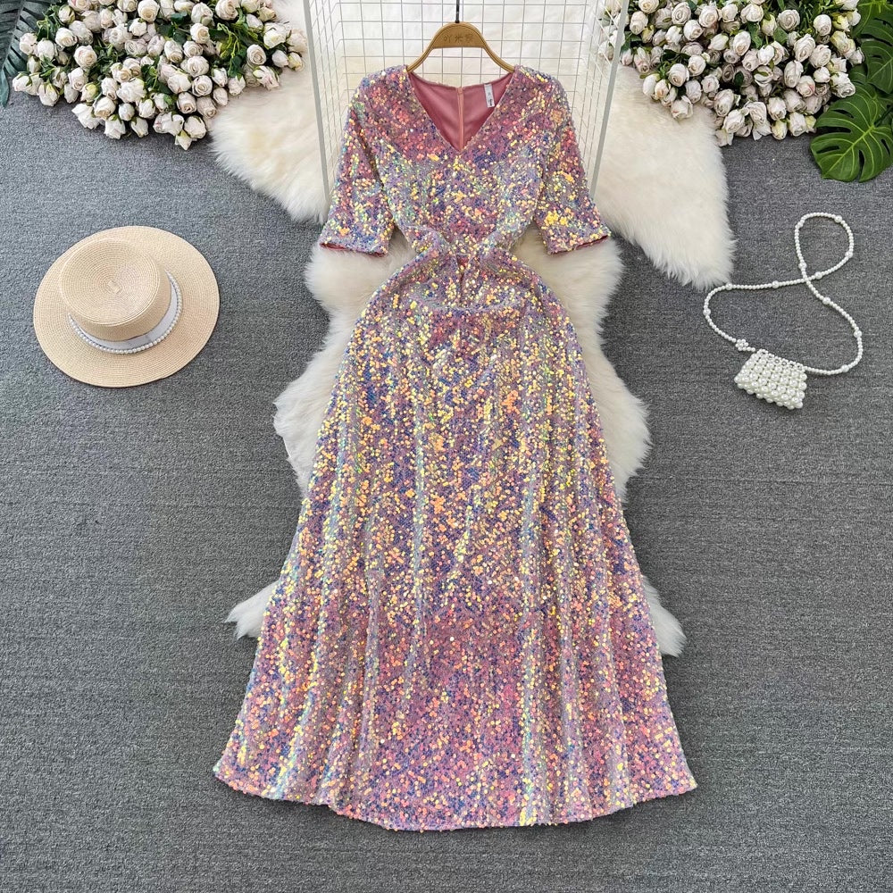 [READY] LD 76-94 Helen Sequin Maxi Dress Gaun Pesta Fairlady 170