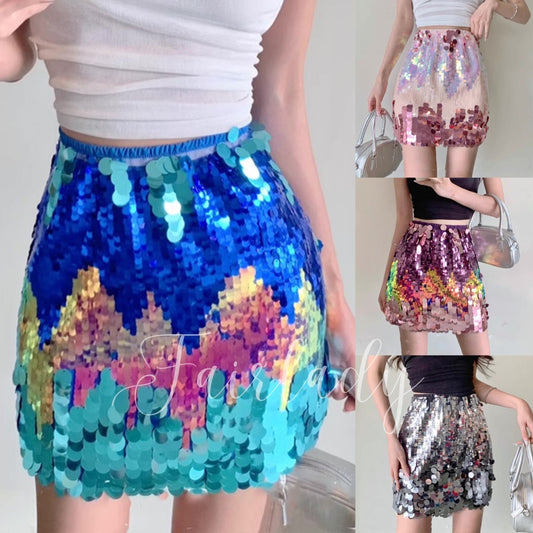 [READY STOCK] LP 68-94 Hera Sequin Skirt Pesta Korean Style Premium Fairlady_id 14/07