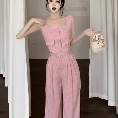 LD 88-90/70 Irida Tweed Set Top+Pants Fairlady 135