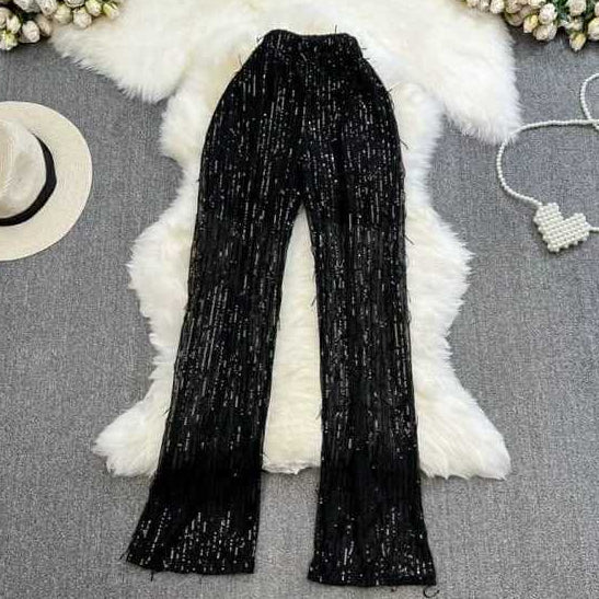 [READY] LD 72-92 Vera Sequin Pants Celana Pesta Korean Style Premium Fairlady 29/05