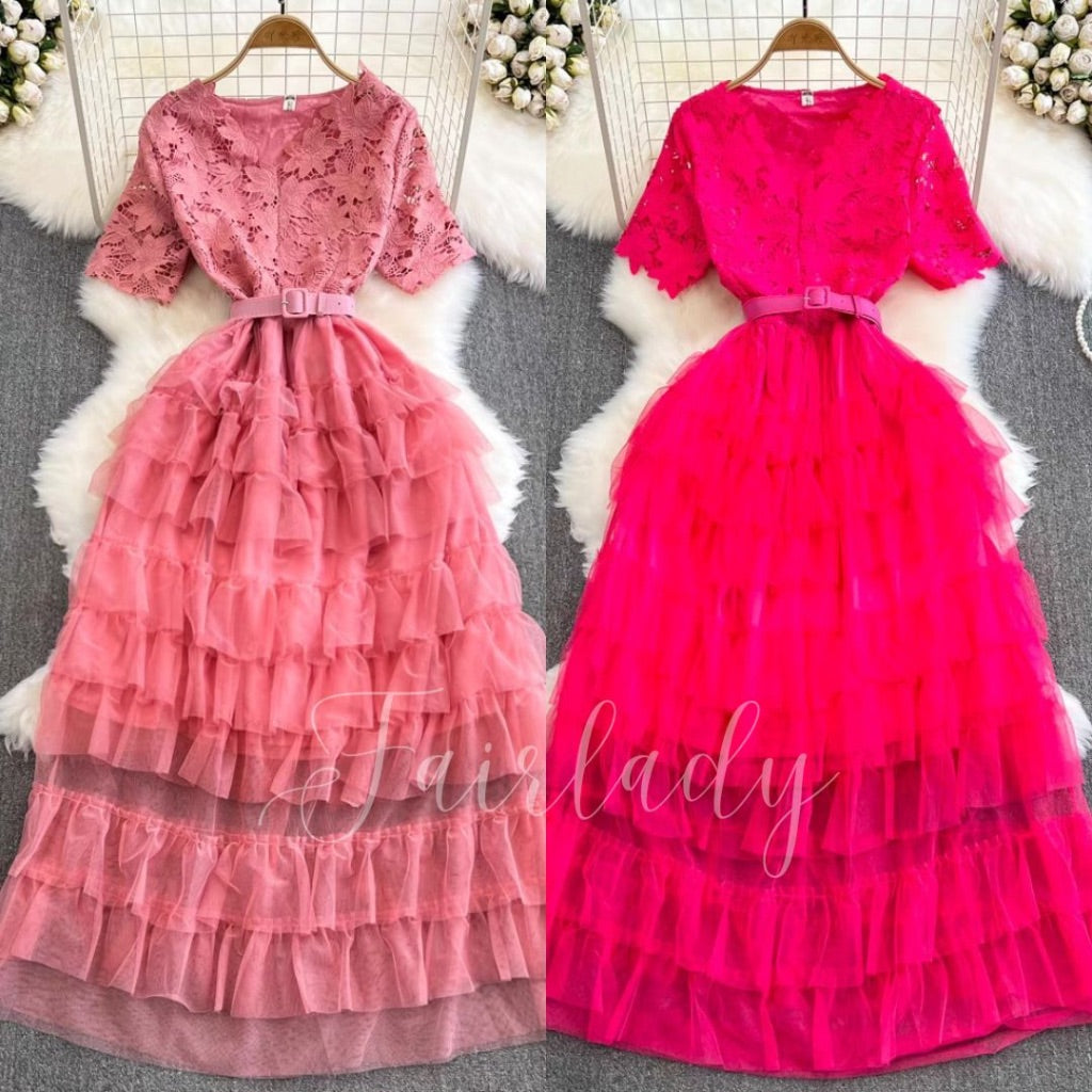 [READY] LD 86-88 Rachel Brukat Tutu Lace Dress Korean Style Premium Fairlady 161