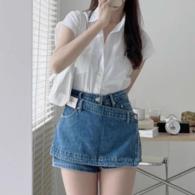 LP 72 Felisha Shorts Denim Celana Jeans Pendek Korea PremiumFairlady 151