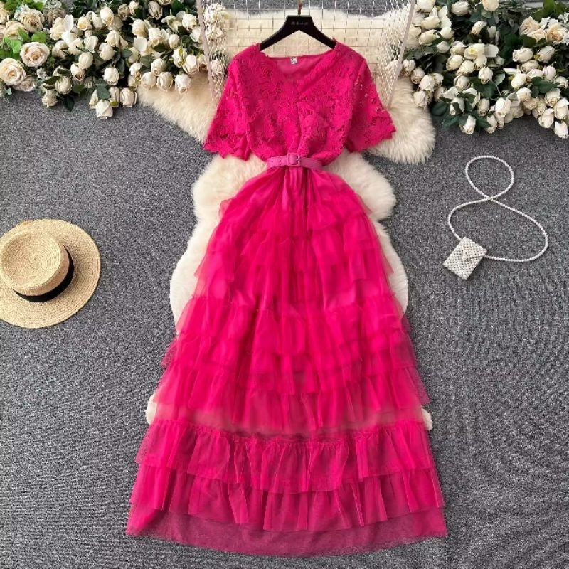 [READY] LD 86-88 Rachel Brukat Tutu Lace Dress Korean Style Premium Fairlady 161