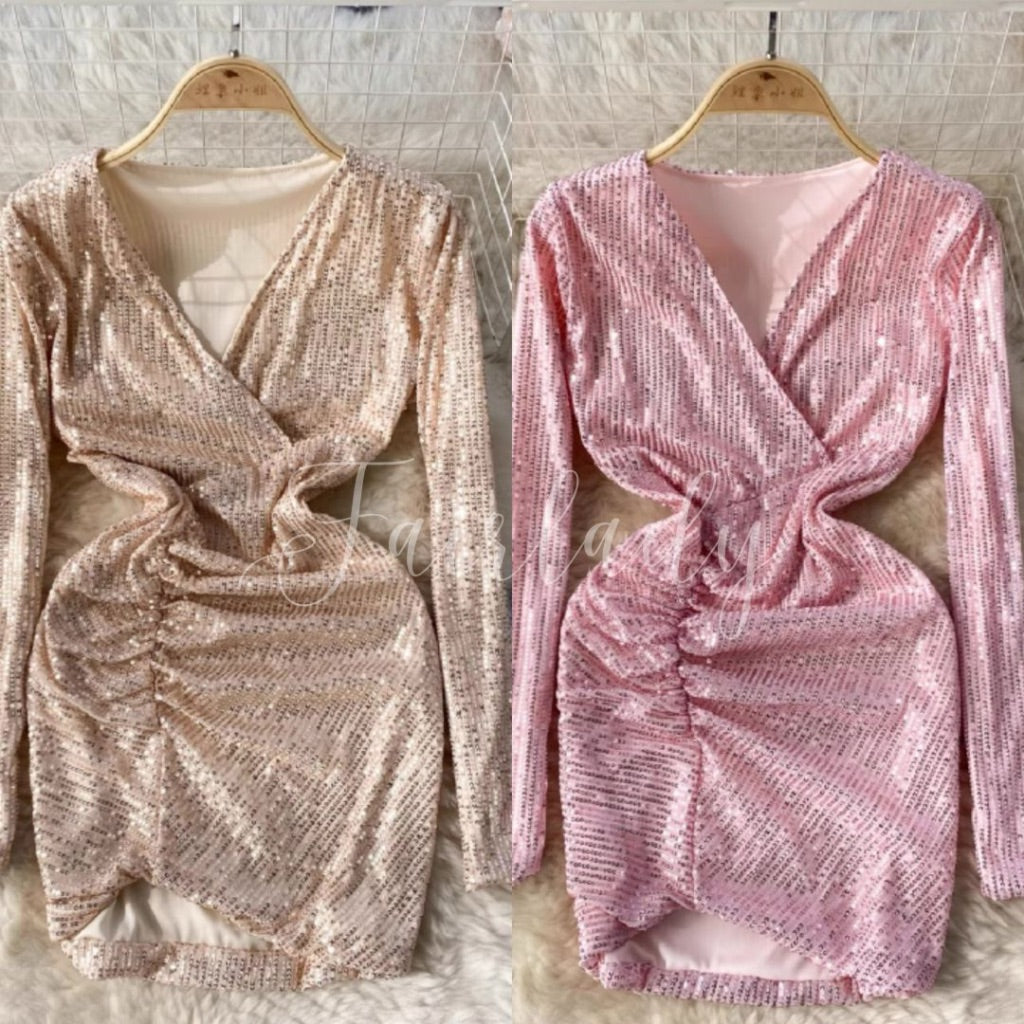 [READY] LD 76-96 Friska Sequin Mini Dress