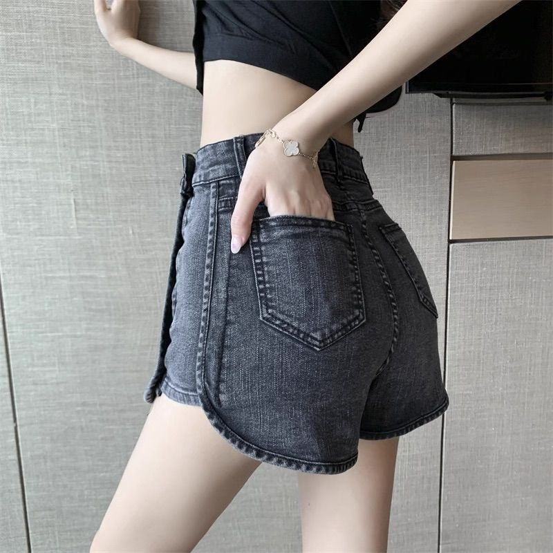 LP 66 Lise BLACK Denim Shorts Jeans Fairlady 136