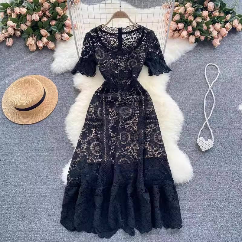 [READY] LD 86-94 Cecillia Brukat Lace Maxi Dress