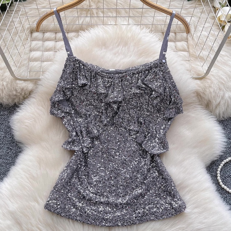 [READY STOCK] LD 76-96 Carwyn Sequin Party Top Atasan Pesta Korean Style Premium Fairlady 10