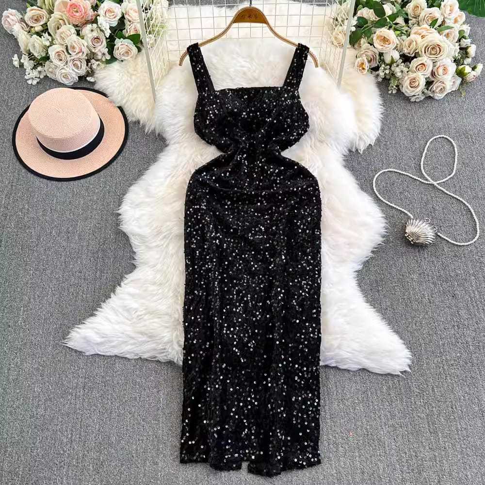 [READY STOCK] LD 82-104 Edita Sequin Maxi Party Dress Gaun Pesta Korean Style Premium Fairlady