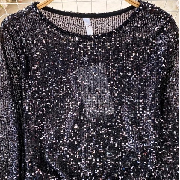 [READY STOCK] LD 86-92 Amel Sequin Party Top Pesta Korean Style Premium Fairlady 10