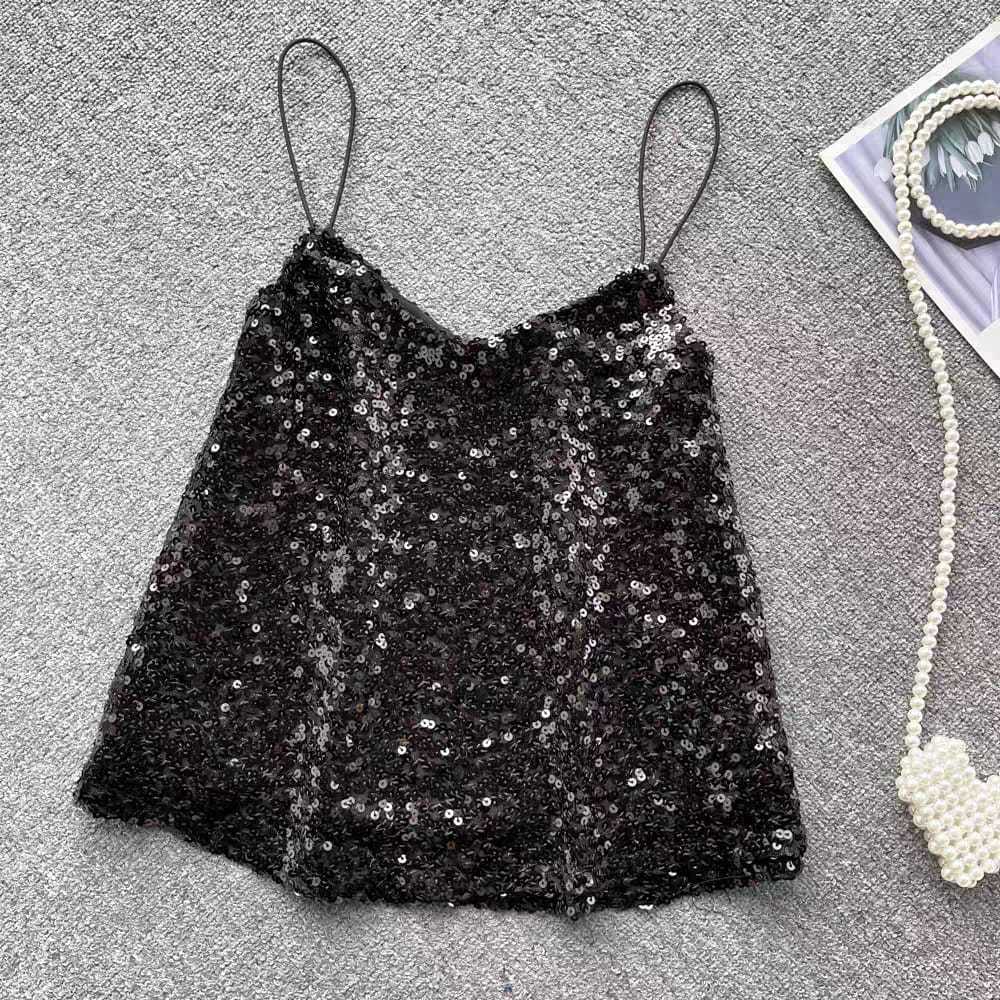 [READY STOCK] LD 88-100 Starla Sequin Party Tank Top Korean Style Premium Fairlady_id 05/08