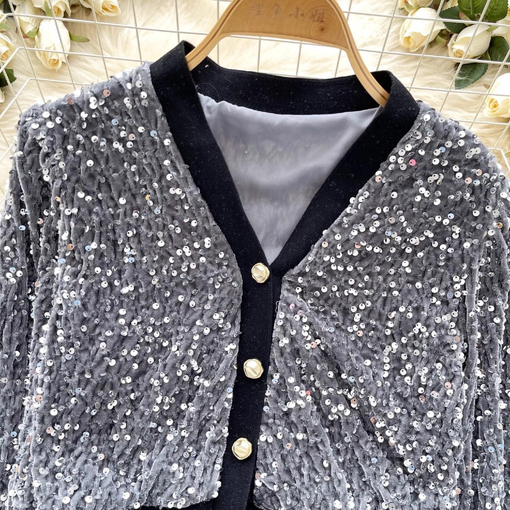 [READY STOCK] LD 86-100 Jiya Sequin Party Top Cardigan Pesta Korean Style Premium Fairlady 10