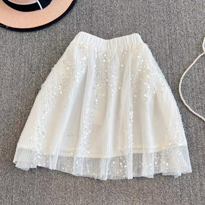 [READY STOCK] LP 64-100 Wendy Sequin Party Skirt Rok Pesta Korean Style Premium Fairlady_id 10