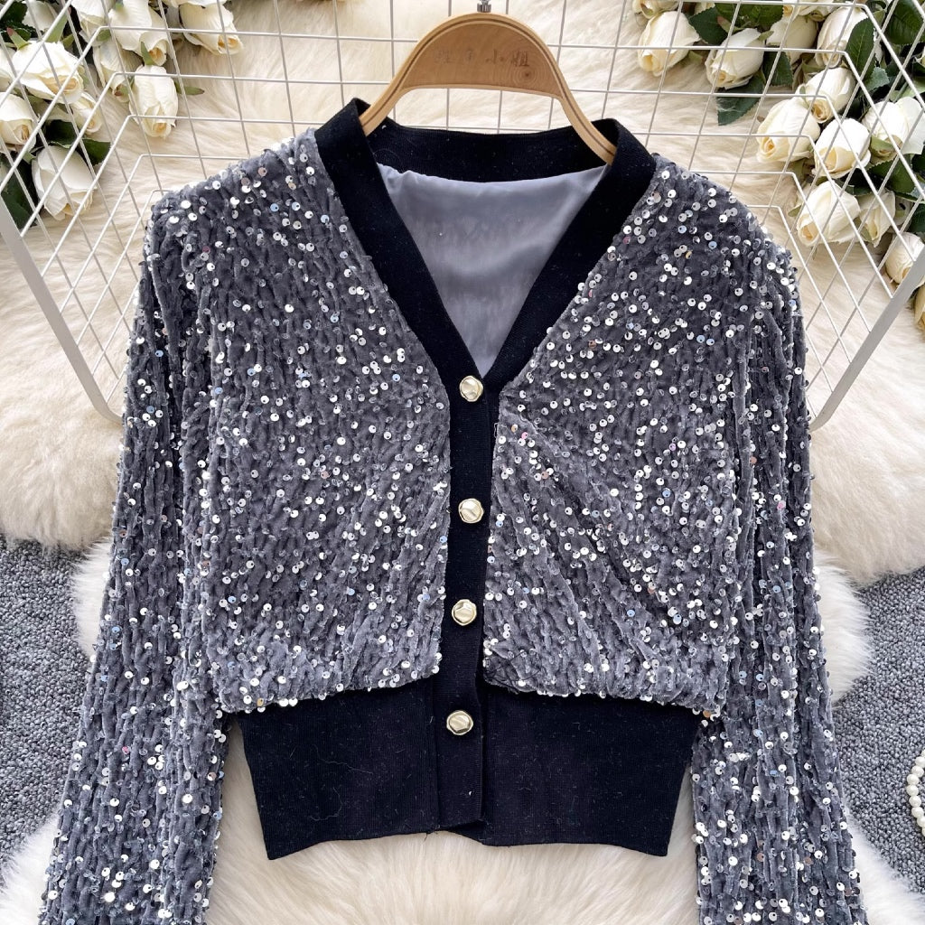 [READY STOCK] LD 86-100 Jiya Sequin Party Top Cardigan Pesta Korean Style Premium Fairlady 10