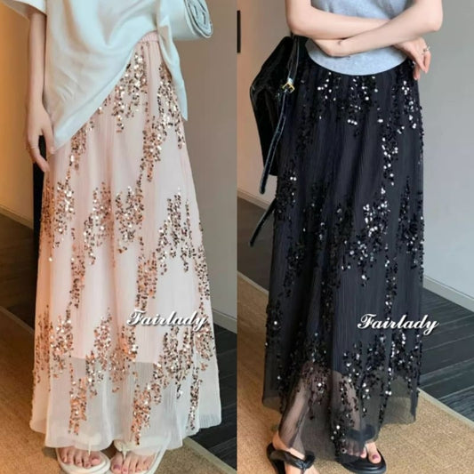 [READY STOCK] LP 64-100 Wendy Sequin Party Skirt Rok Pesta Korean Style Premium Fairlady_id 10