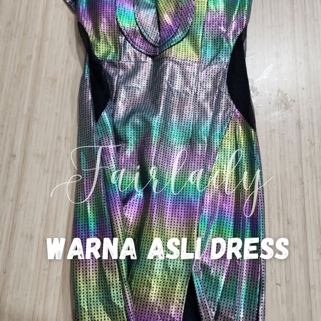 [READY STOCK] LD 74-92 Elisa Rainbow Ombre Party Dress Korean Style Premium Fairlady 10