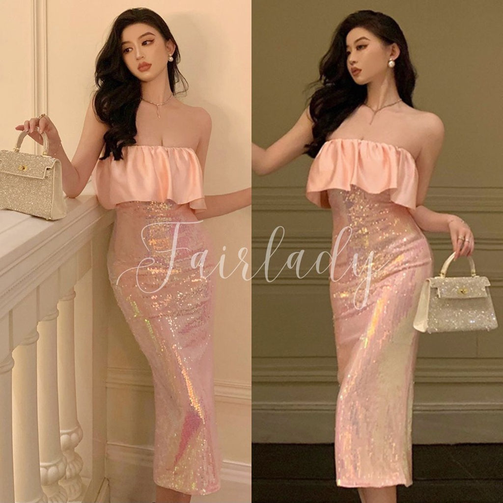 LD 72-88 Jude Pink Sequin Dress