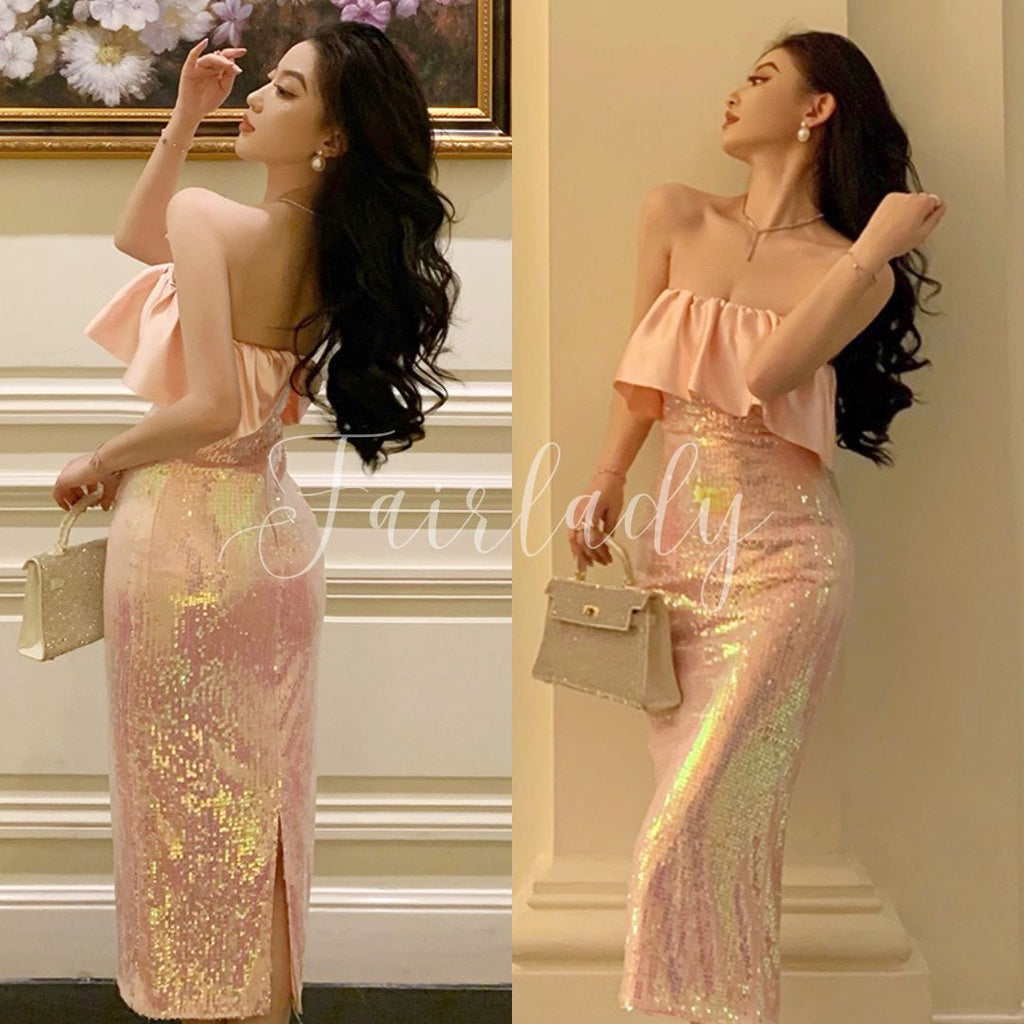 LD 72-88 Jude Pink Sequin Dress