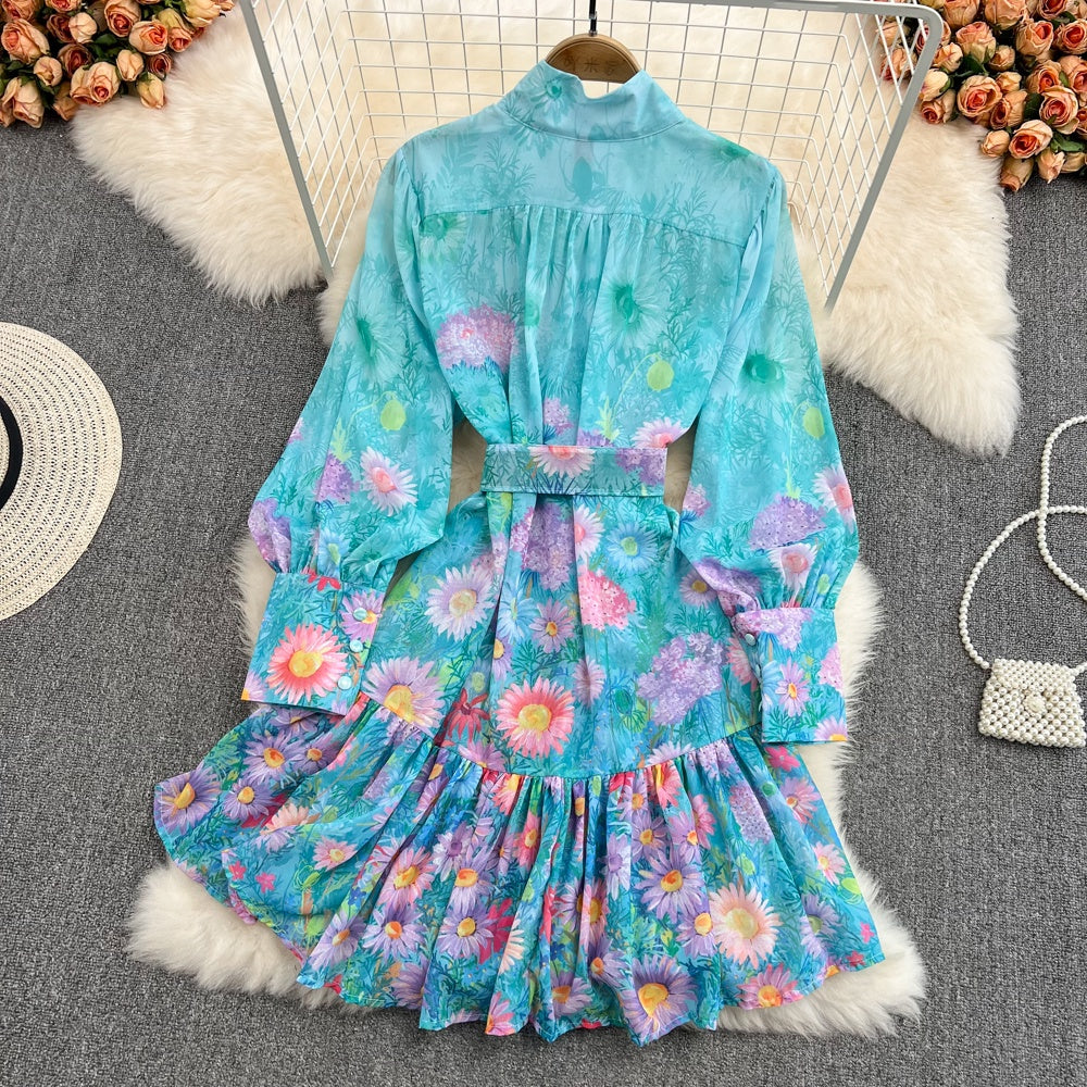 LD 110 Toria Floral ZM Dress Korea Fairlady