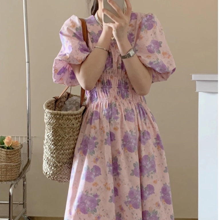 Clementine Floral Dress Korea Fairlady