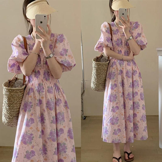 Clementine Floral Dress Korea Fairlady