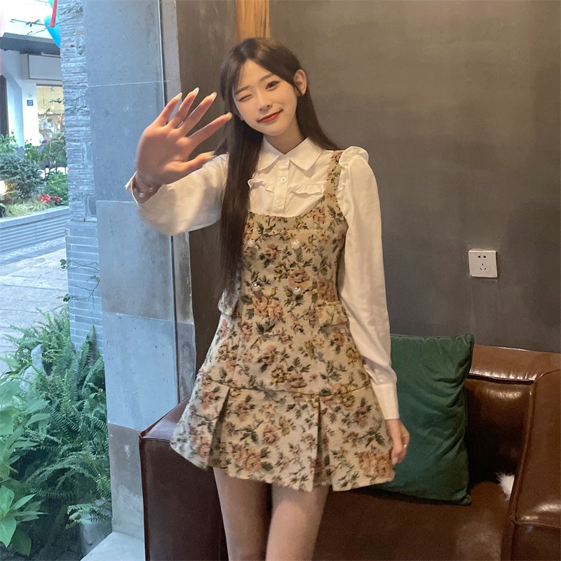 BIG SIZE Braiden Floral Mini Dress Jumbo Korea Fairlady