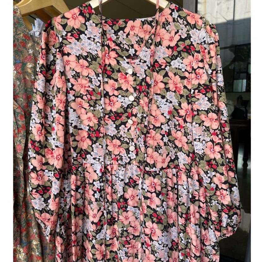 Vela Floral Dress Korea Fairlady