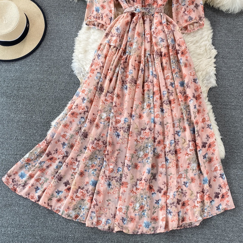 BIG Adelle Floral Chiffon Dress Korea Fairlady