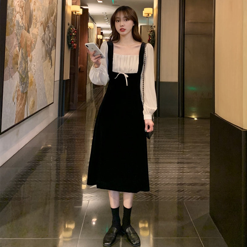 BIG SIZE Bobby Velvet Dress Korea Fairlady