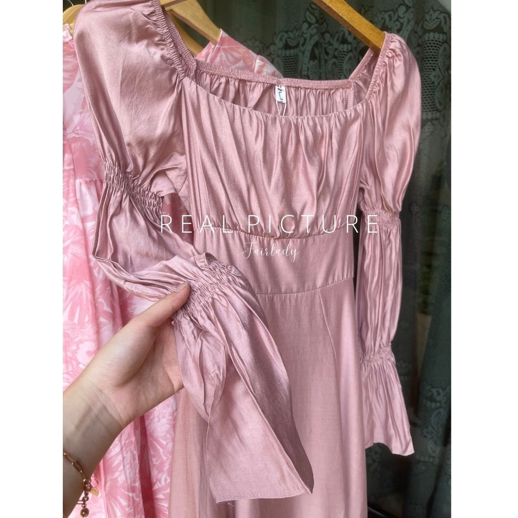 Valery Backless Pink Dress Korea Fairlady