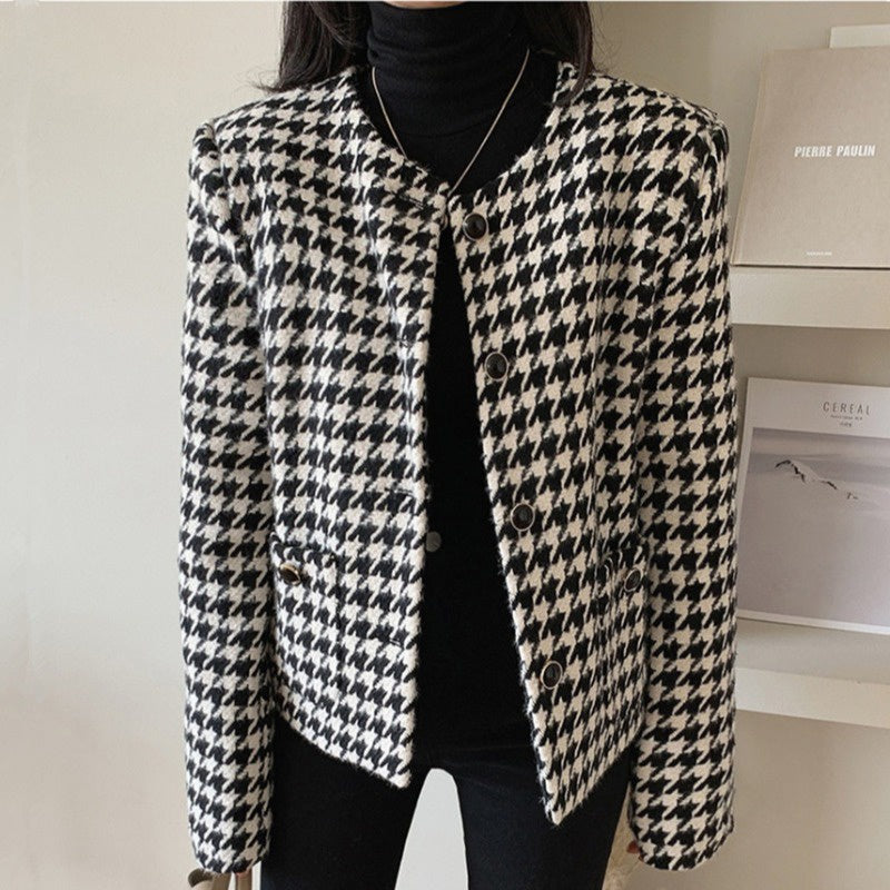 Gio Tweed Blazer Outer Korea Fairlady