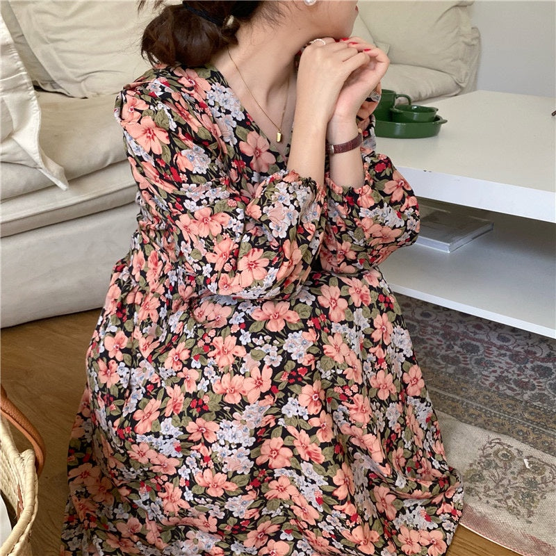 Vela Floral Dress Korea Fairlady