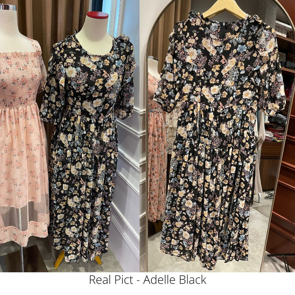 BIG Adelle Floral Chiffon Dress Korea Fairlady