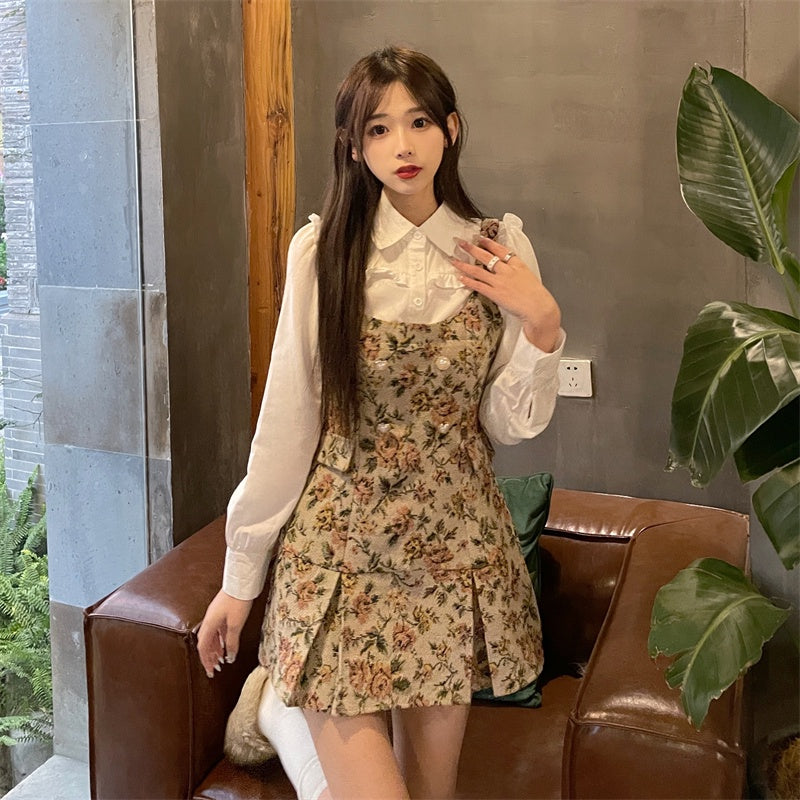 BIG SIZE Braiden Floral Mini Dress Jumbo Korea Fairlady