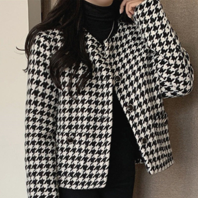 Gio Tweed Blazer Outer Korea Fairlady