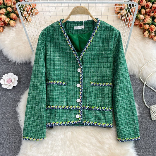 Greenie Tweed Blazer Korea Fairlady