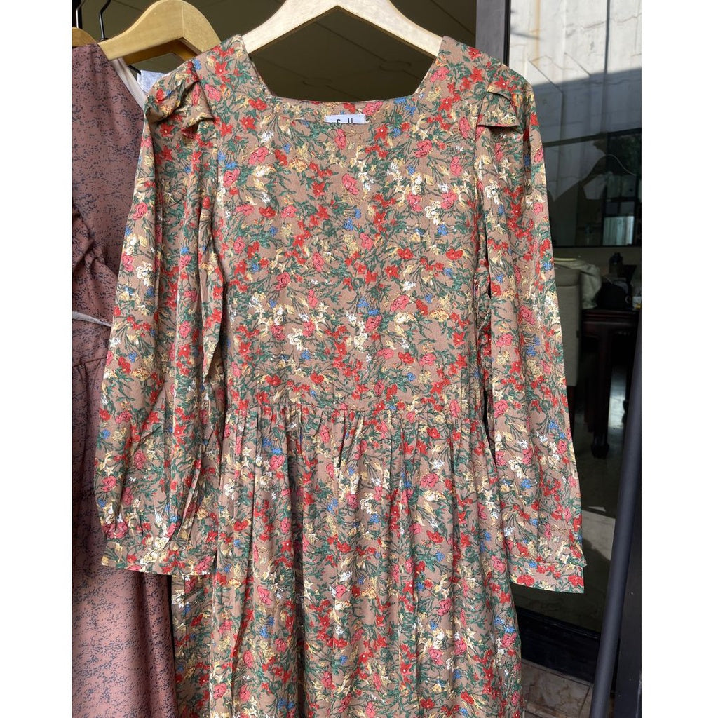 Varsha Floral Dress Korea Fairlady