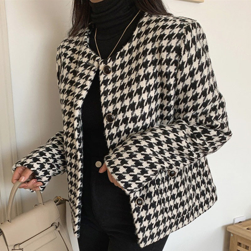 Gio Tweed Blazer Outer Korea Fairlady