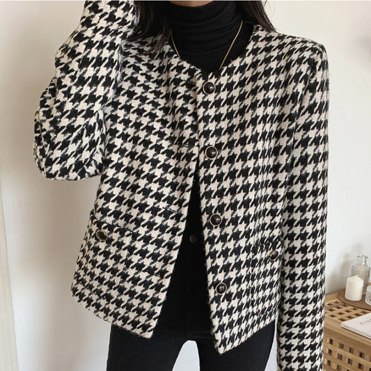 Gio Tweed Blazer Outer Korea Fairlady